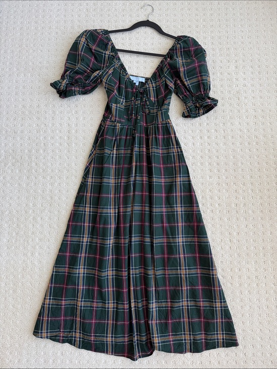 Hill House Home Dresses & Skirts - HHH Ophelia Dress in Juniper Tartan